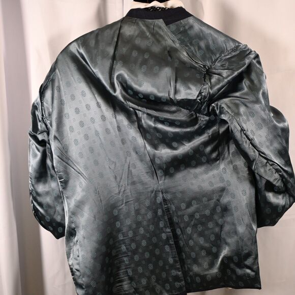 Tom James Mens 42R Gray Pinstripe Single Vent 3-Button Wool Sports Coat Blazer - Picture 6 of 10